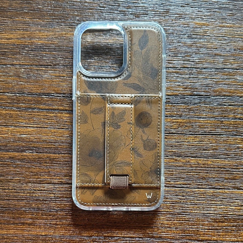Wallis Tan Floral Phone Case with Stand